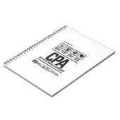 certified public accountant-CPA Notizblock (Linke Seite)