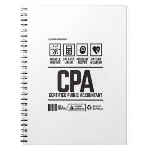 certified public accountant-CPA Notizblock