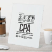 certified public accountant-CPA Sockelschild (In Situ)