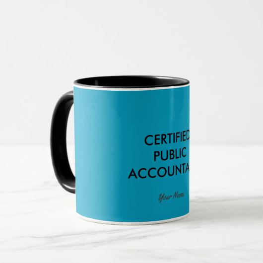 "Certified Public Accountant" Tasse (Vorderseite Links)
