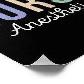 Certified Registered Nurse Anesthetist CRNA Poster (Ecke)