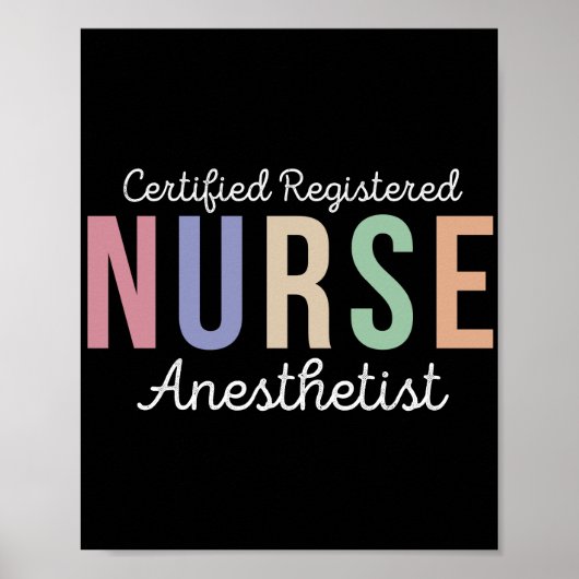 Certified Registered Nurse Anesthetist CRNA Poster (Vorne)