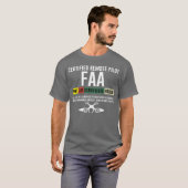 Certified Remote Pilot Faa Part 107 Certificate fr T-Shirt (Vorne ganz)