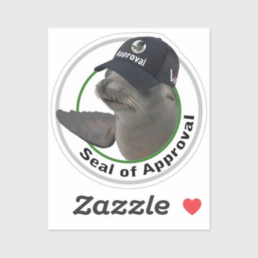 Certified Seal of Approval | Deadpan Vinyl Sticker (Blatt)