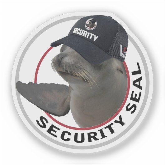 Certified Security Seal | Deadpan Vinyl Sticker (Vorderseite)