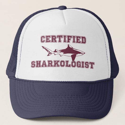 Certified Sharkologe Truckerkappe (Vorderseite)