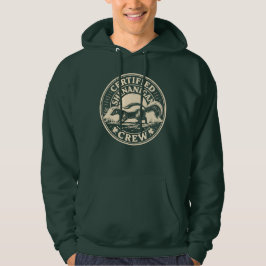 Certified Shenanigan Crew Funny Vintage Skunk Hoodie