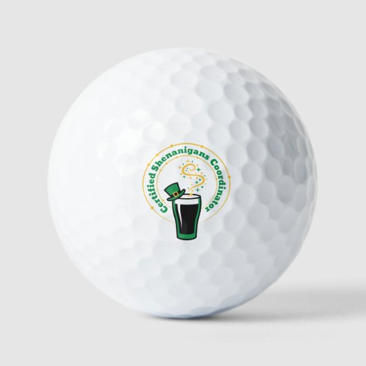 Certified Shenanigans Coordinator Golf Balls Golfball (Vorderseite)