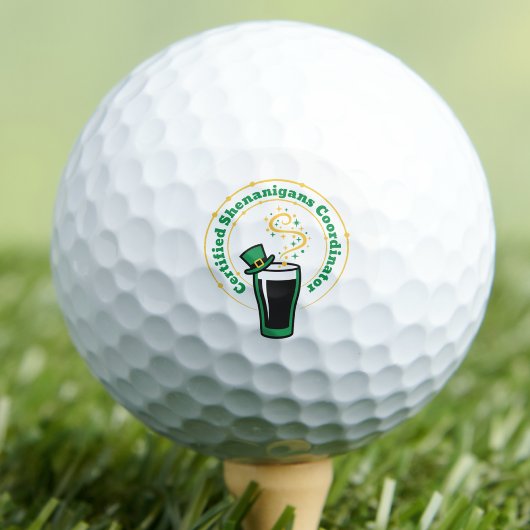 Certified Shenanigans Coordinator Golf Balls Golfball