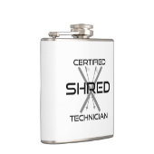 Certified Shred Technician Skiing Flachmann (Rechts)