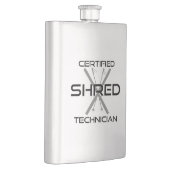 Certified Shred Technician Skiing Flachmann (Rechts)