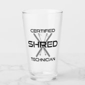 Certified Shred Technician Skiing Glas (Vorderseite)