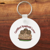 Certified Spaghetti Lover Schlüsselanhänger (Vorderseite)
