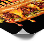 Certified Torta Under Funny Mexican Food Lover Poster (Ecke)