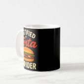 Certified Torta Under Funny Mexican Food Sandwich Kaffeetasse (Vorderseite Links)