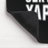 Certified Yapper Funny Beruflich Yapper Mousepad (Ecke)