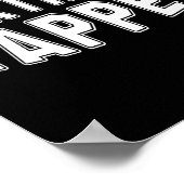 Certified Yapper Funny Beruflich Yapper Poster (Ecke)