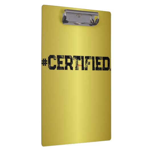#CERTIFIFIED GOLD PLANNER KLEMMBRETT (Rechts)