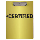 #CERTIFIFIED GOLD PLANNER KLEMMBRETT (Vorderseite)