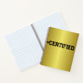 #CERTIFIFIED GOLD PLANNER NOTIZBLOCK (Innenseite)
