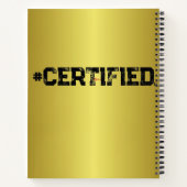 #CERTIFIFIED GOLD PLANNER NOTIZBLOCK (Rückseite)