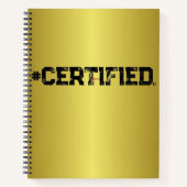 #CERTIFIFIED GOLD PLANNER NOTIZBLOCK (Vorderseite)