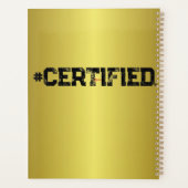 #CERTIFIFIED GOLD PLANNER PLANER (Rückseite)