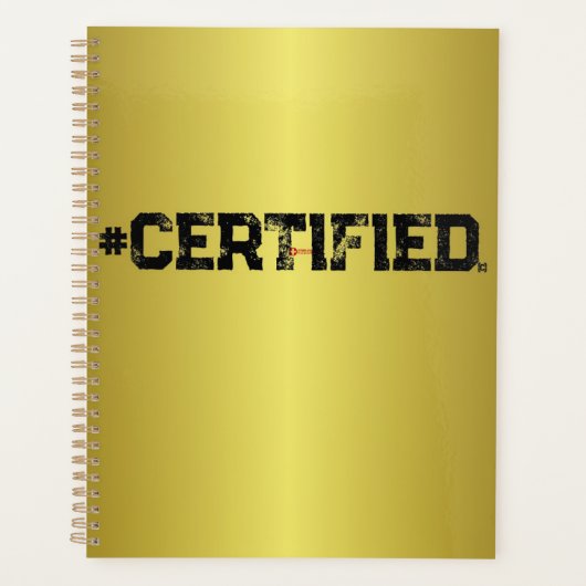 #CERTIFIFIED GOLD PLANNER PLANER (Vorderseite)