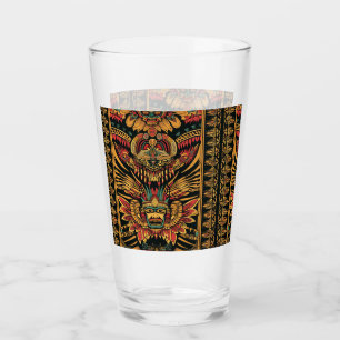 Cerulean 'Aztec Dream' Artisanal Glass Beer Tumble Glas
