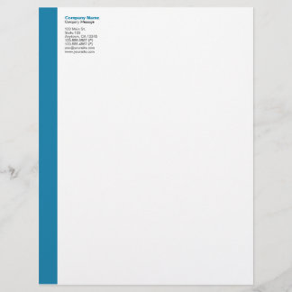 Cerulean Blaulinks Sidebar-Briefkopf Briefkopf