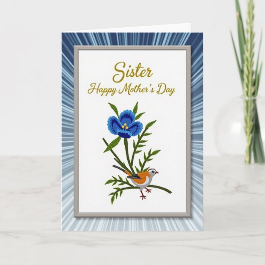Cerulean Bloom Mutterkarte Karte (Vorderseite)
