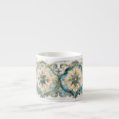 Cerulean Bloom Tapestry Espresso-Tasse Espressotasse (Vorderseite)