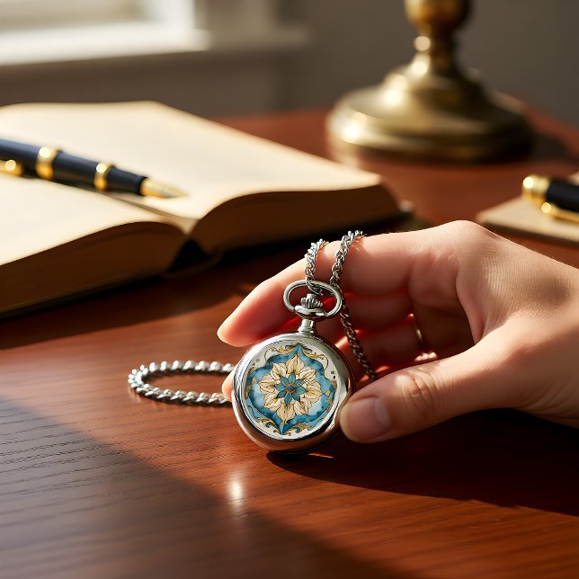 Cerulean Bloom Tapestry Halskette Uhr (CERULEAN BLOOM TAPESTRY NECKLACE WATCH)