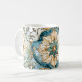 Cerulean Bloom Tapestry Kaffeetasse (Vorderseite Links)