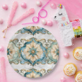 Cerulean Bloom Tapestry Party Papierplatten Pappteller (Party)