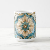 Cerulean-Bloom-Teppich-Mug Kaffeetasse (Mittel)