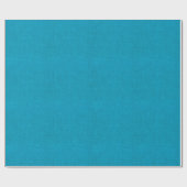 Cerulean Blue Burlap Textur Geschenkpapier (Flach)