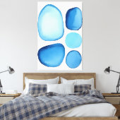 Cerulean Blue Essence Abstrakt Leinwanddruck (Insitu (Schlafzimmer))