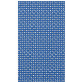 Cerulean Blue mit White Polka Dots Cartoon Bows Tischdecke (Vorderseite)