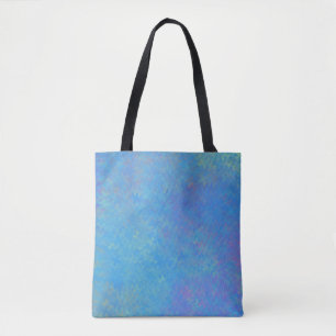 Cerulean Blue Modern Marble Art Tasche