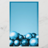 Cerulean Blue Ornaments Holiday Event Stationierun Briefpapier (Vorderseite)