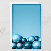 Cerulean Blue Ornaments Holiday Event Stationierun Briefpapier (Vorne/Hinten)