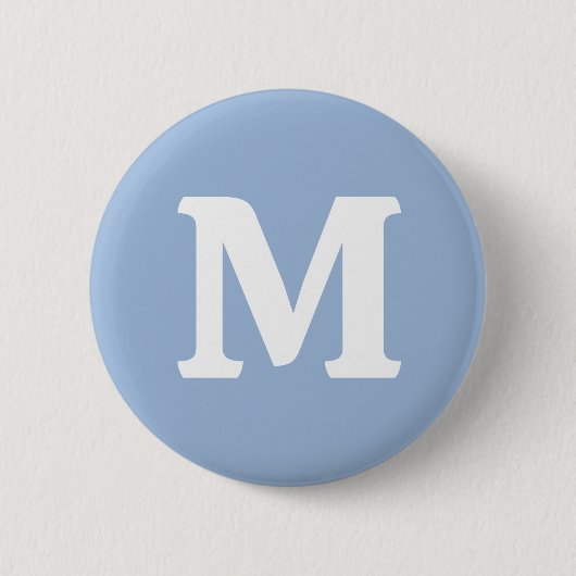 Cerulean blue Solid Color Button (Vorderseite)