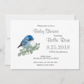 Cerulean Blue Warbler Bird Baby Duschkarten Einladung (Vorderseite)