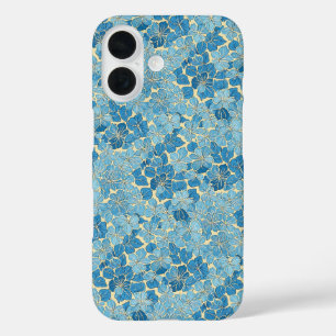 Cerulean-Blumenmuster im Vintage-Stil Cover