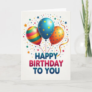 Cerulean Geburtstag Sterne Karte