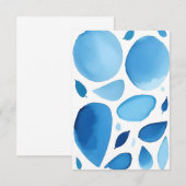 Cerulean Geometric Dream Abstrakt Dankeskarte (Vorne/Hinten)