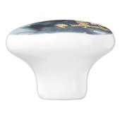 Cerulean & Gold Keramikknauf (Seitenansicht)