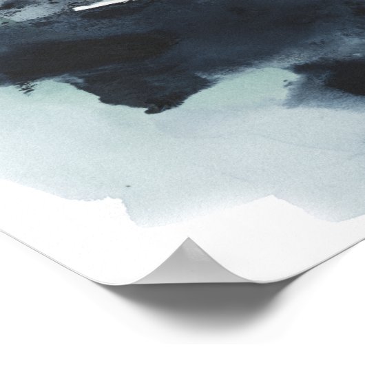 Cerulean & Gold Poster (Ecke)