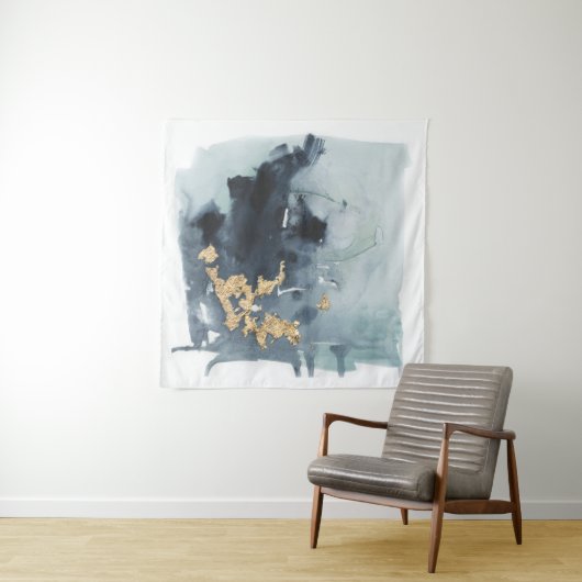 Cerulean & Gold Wandteppich (Beispiel (Horizontal))